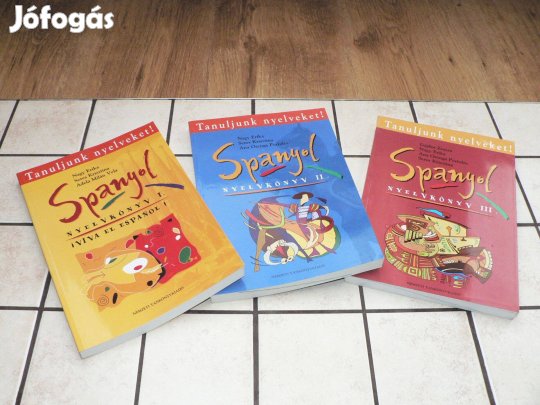 Spanyol nyelvkönyv I-III. + a könyvek MP3 hanganyaga