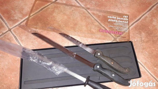 Spanyol sonkaszeletelő késkészlet (3 részes)