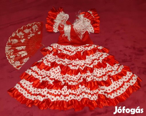 Spanyol táncosnő jelmez szett 110-116