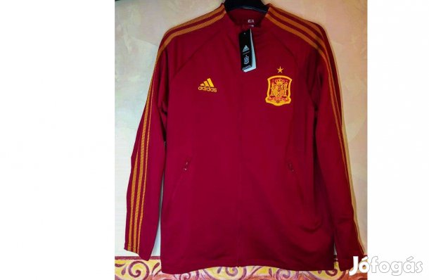 Spanyol válogatott eredeti adidas bordó cipzáras felső (M, XL)