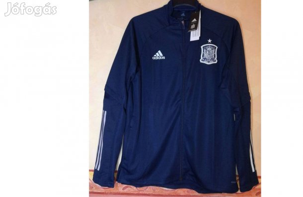 Spanyol válogatott eredeti adidas sötétkék cipzáras felső (L, XL)