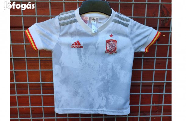 Spanyol válogatott eredeti fehér adidas gyerek mez (104)