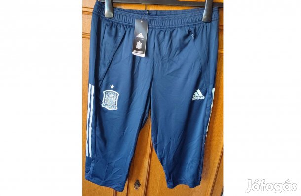 Spanyol válogatott eredeti sötétkék adidas 3/4es nadrág