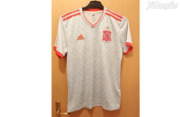 Spanyol válogatott fehér kék eredeti adidas 2017 mez (S-es)