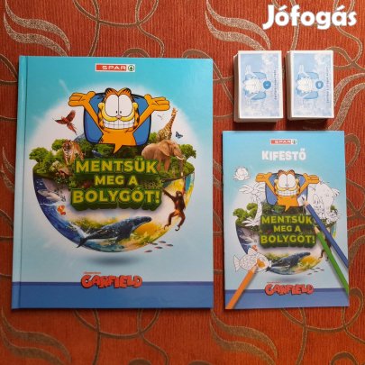 Spar Garfield Mentsük meg a bolygót! album + kifestő + 200db matrica