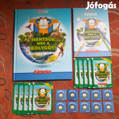 Spar Garfield Mentsük meg a bolygót! album + kifestő + matricacsomagok