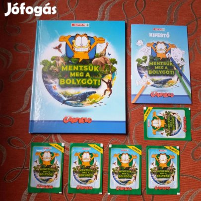 Spar Garfield Mentsük meg a bolygót album+kifestő+matricák - új