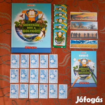 Spar Mentsük meg a bolygót! abum + kifestő + matricák + ritka Szafarim