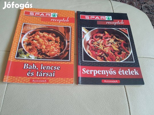 Spar receptek Serpenyős ételek és Bab lencse és társai szakácskönyv