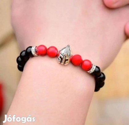 Spártai sisakos férfi karkötő