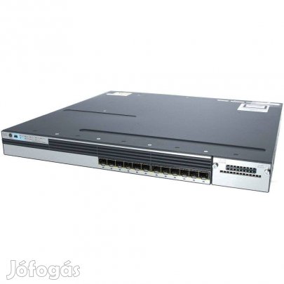 Spéci ajánlat! Cisco C3750X-12S-E 12 portos switch számlával, garanciá