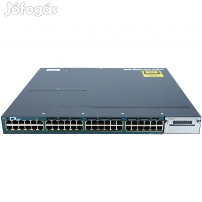 Spéci ajánlat! Cisco WS-C3560X-48P-E 48 portos switch számlával, garan