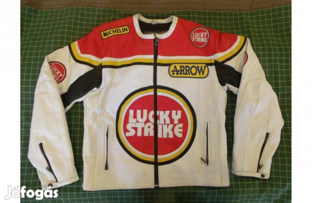 Spider Lucky Strike protektorozható motoros bőrdzseki, XL, újszerű