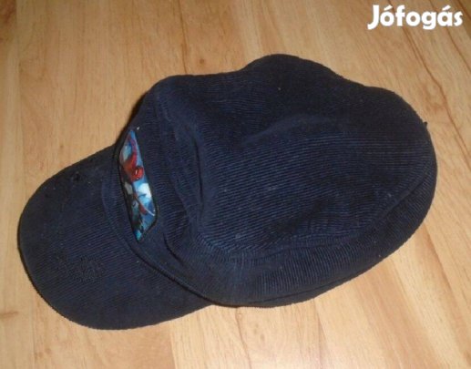 Spiderman bársony fülvédős baseball sapka 55 cm fejkerület