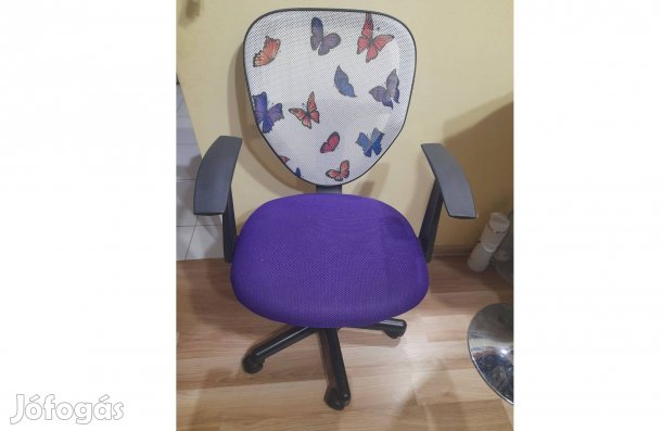 Spiker - Gyerek forgószék (lila-mintás)