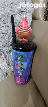 Spongyabob Patrik pohár figurával szívószállal