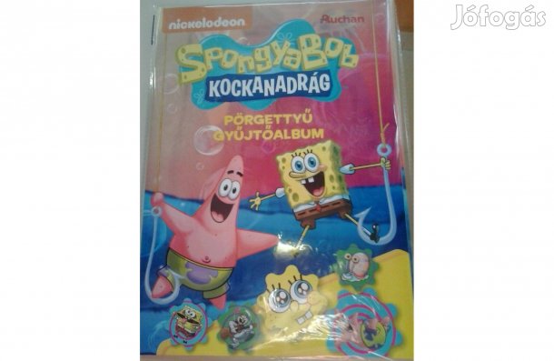Spongyabob album 50 darabos teljes sor pörgettyűvel