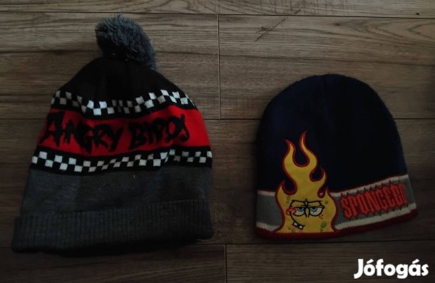 Spongyabob sapka Angry birds télisapka 2db