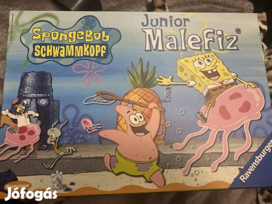 Spongyabob társasjáték, Ravensburger, 5 éves kortól, 2-4 játékos
