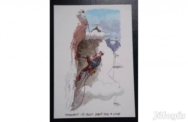 Sport, hegymászás, karikatúra, humoros képeslap Új!