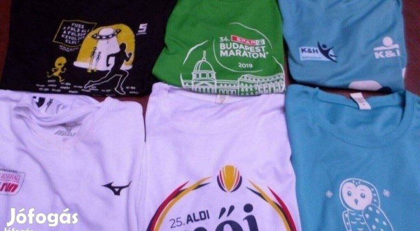 Sport mez futó reklám póló Új 11 db egyben