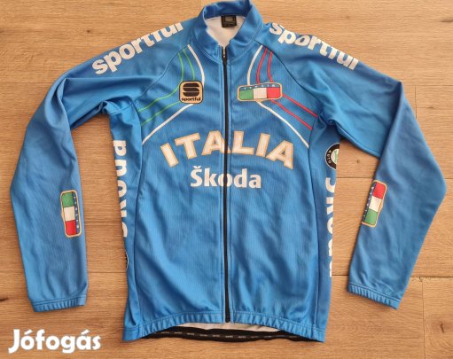 Sportful Italy Olaszország hosszúujjú kerékpáros bringás biciklis mez