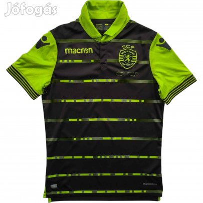 Sporting 2017-18 Macron vendég foci mez S-es