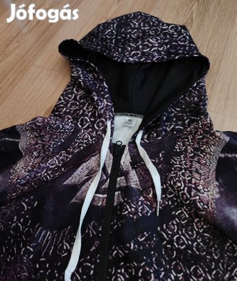 Sportos designer női kapucnis pulcsi XL