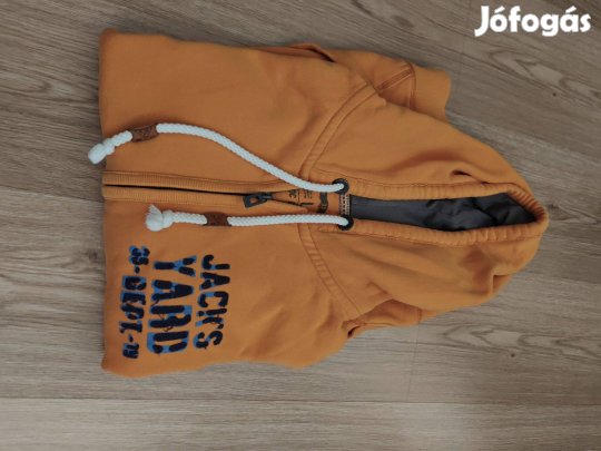 Sportos pamut férfi pulóver hibával