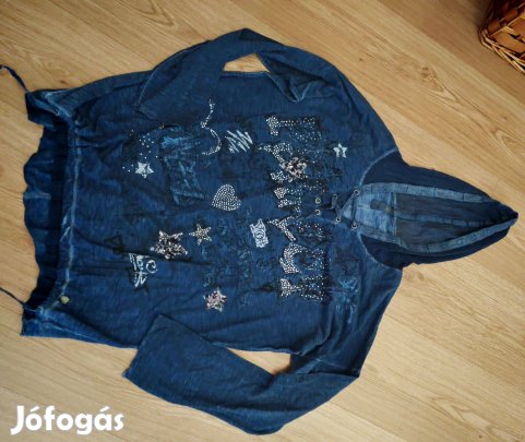 Sportos pamut női vékony felsőrész M-L