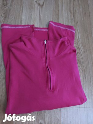 Sportos pink pamut női pulóver XL