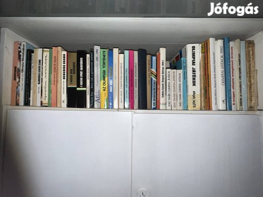 Sporttörténeti és olimpiai könyvgyűjtemény - egyben eladó