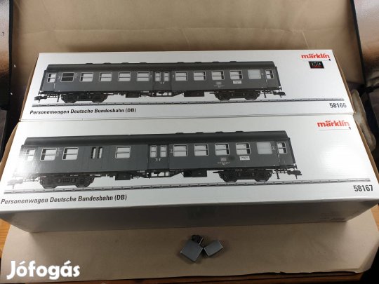 Spur 1 Marklin 58166 és 58167 DB Személyvagon - Vagon Pár