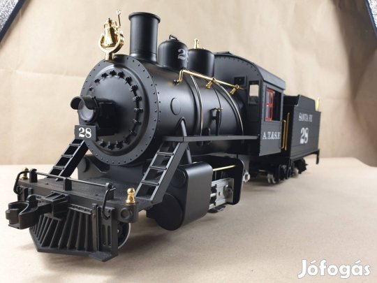 Spur G LGB Santa Fe 28 USA Gőzmozdony - Analóg - Füstgenerátorral