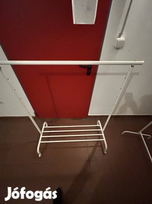 Stabil fém ruhatartó újszerű állapotban