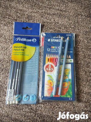 Staedtler színes ceruza + pelikan Hb ceruza