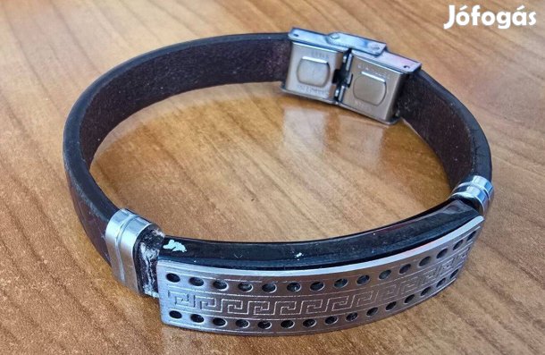 Stainless steel férfi karkötő, 20,5 cm