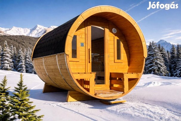 Star Eye 4/6 személyes hordó Szauna. kerti bútor 