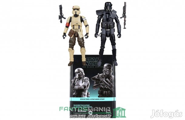Star Wars 16-18cm Black Series Shoretrooper és Death Trooper 2 pack