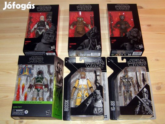 Star Wars Black Series 15 cm (6") 6 db. Bounty Hunter figura