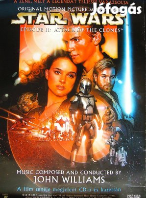 Star Wars Episode II Klónok támadása Original picture soundtack plakát