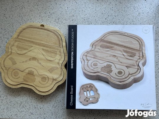 Star Wars Stormtrooper sajtvágó, sajtostál