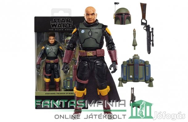 Star Wars figura 16-18cm Black Series Boba FETT új levehető sisakos