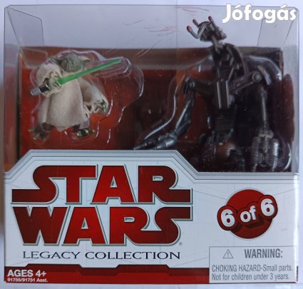 Star Wars figura. Yoda Jedi mester és Droideka set