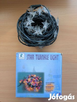 Star twinkle light fényfüzér melegfehér