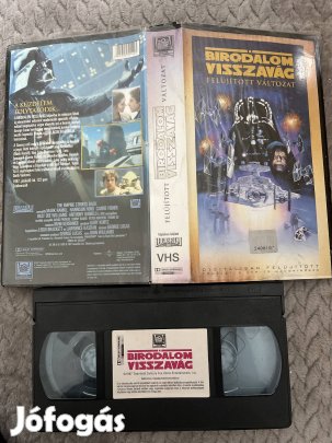 Star wars 5 a birodalom visszavág vhs scifi sárga
