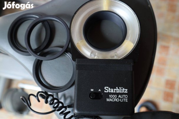Starblitz körvaku makró vaku MF-AF funkcióval menetes adapterekkel