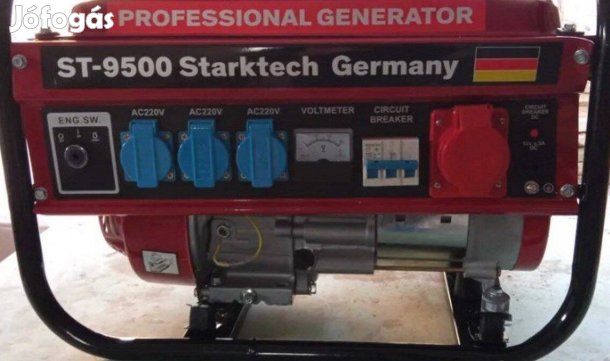 Starktech ST-9500 benzines önindítós aggregátor áramfejlesztő 6,5LE