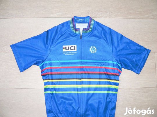 Starlight Apparel rövid ujjú végig cipzáras biciklis felső (S)