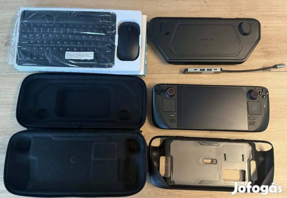 Steam Deck 512GB Full Extrás Csomag Újszerű, Ajándékokkal!